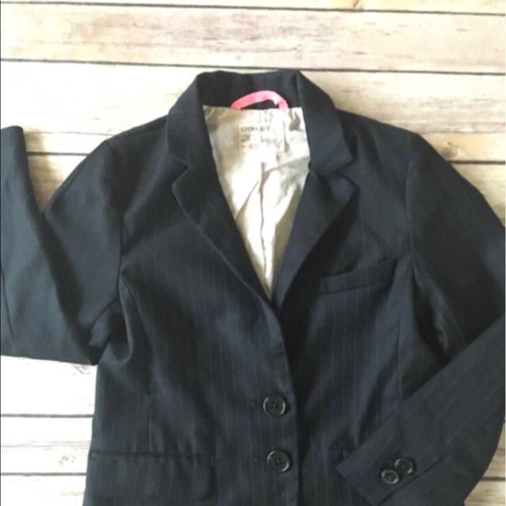 Crewcuta spinstripe Black Blazer